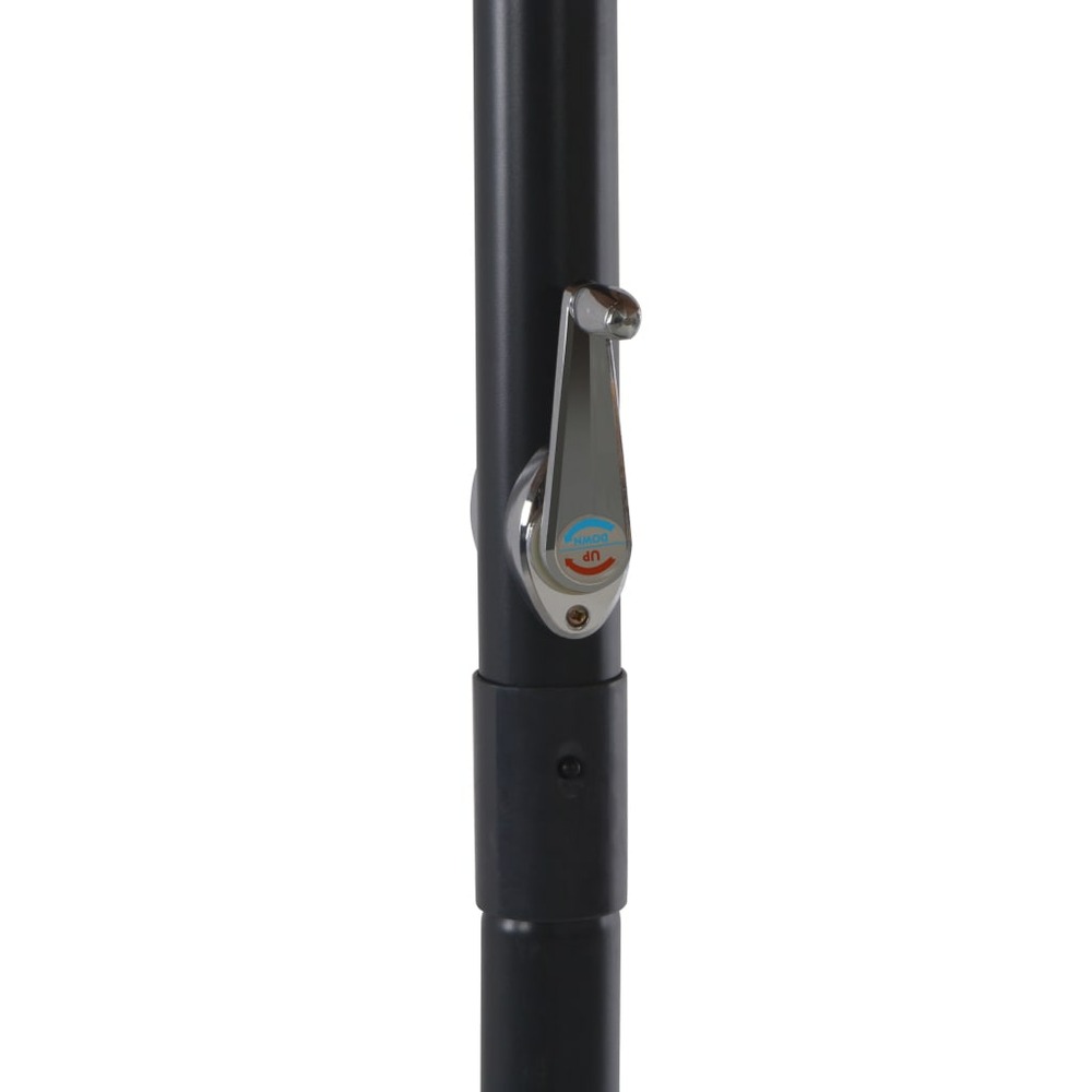 Parasol avec mât en aluminium 500 cm anthracite