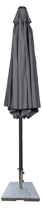 Parasol m/krank og tilt grå Ø300 x H247 cm - Sunlife