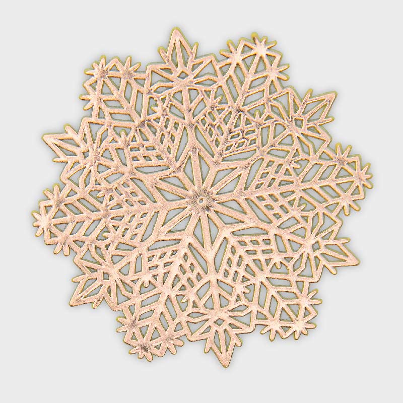 Dessous de verre 'Snow' doré