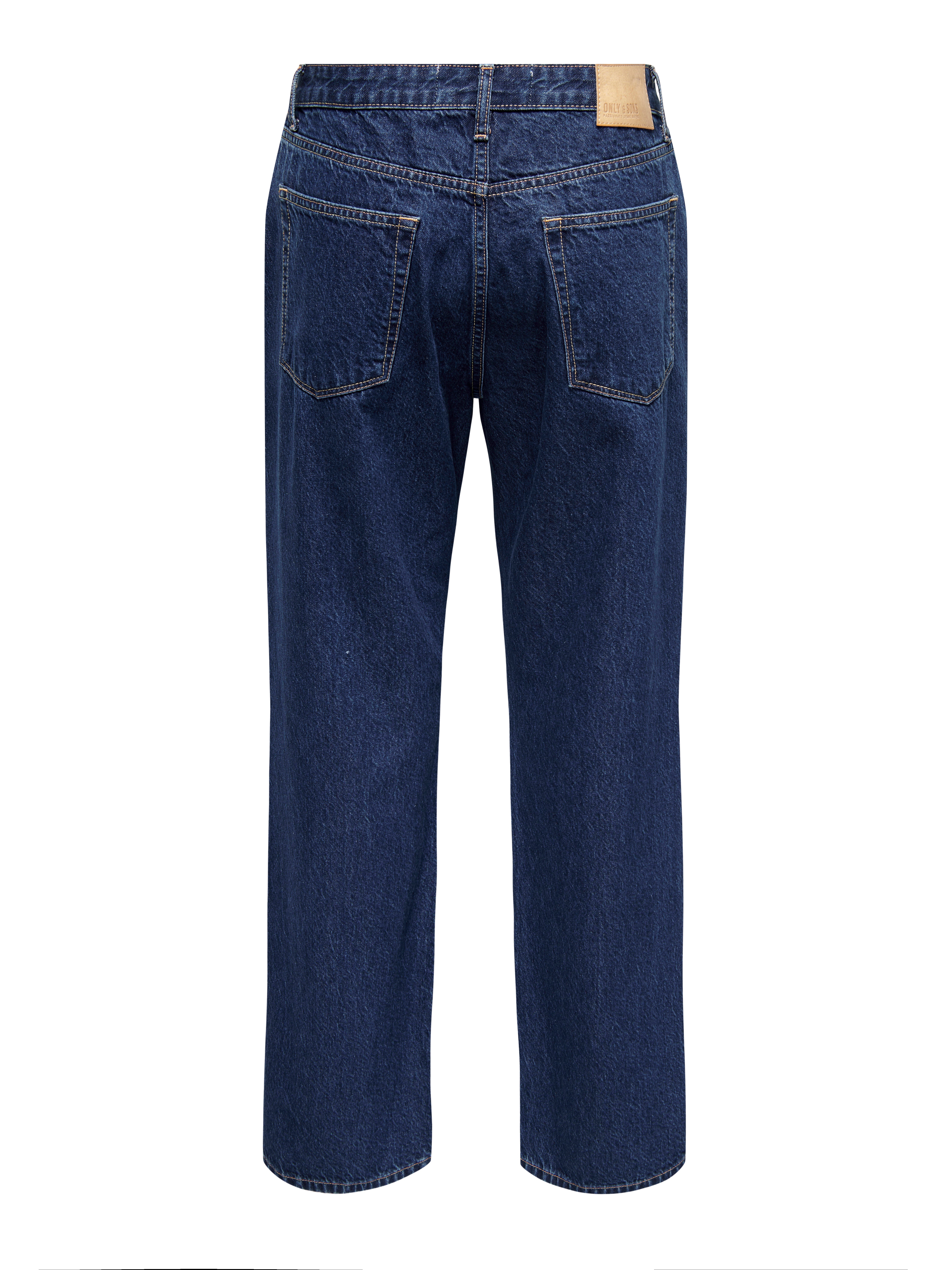 ONSFADE Mittlere Taille Locker geschnitten Jeans Dark Blue Denim