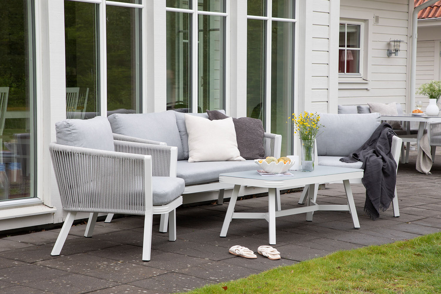 Rebellenclub Amary Loungeset - Wit