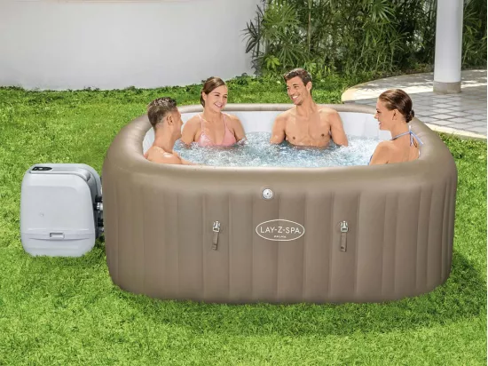 Spa gonflable Lay-Z-Spa Palma carré Hydrojet Pro 5/7 places - Bestway