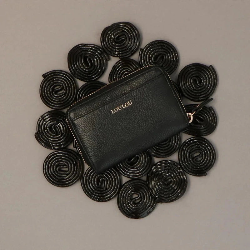 LouLou Essentiels Portemonnee RFID Petit Emilie Black Gold