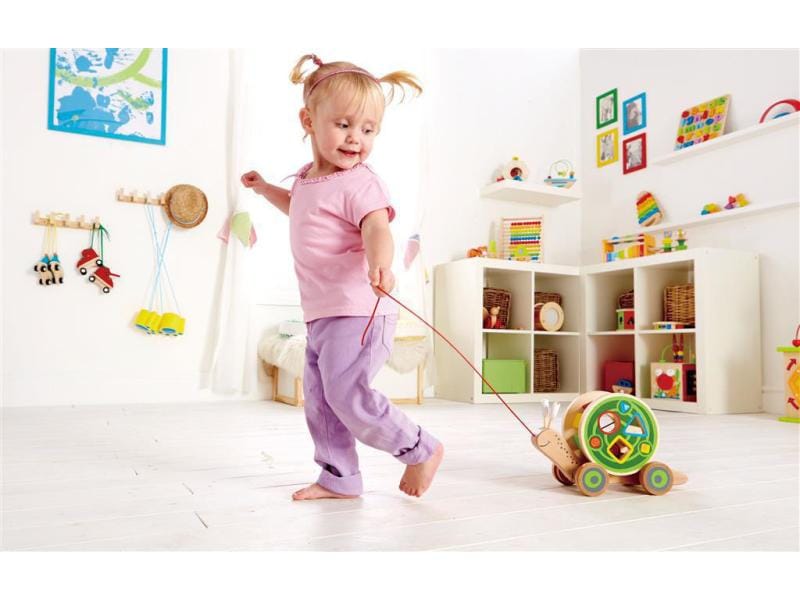 Hape Nachziehspielzeug Nachzieh-Schnecke Holzspielzeug