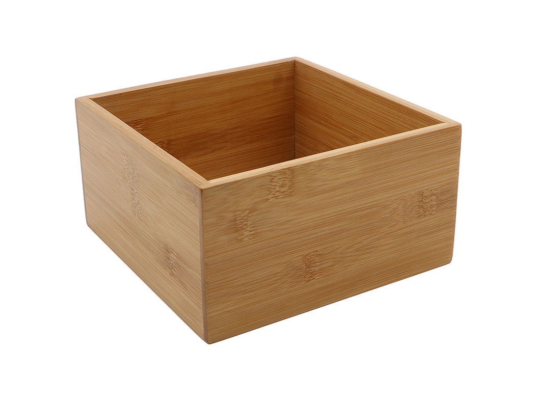 ORGANIZADOR COSMÉTICOS ACTUEL BAMBOO 18X18X9.5CM