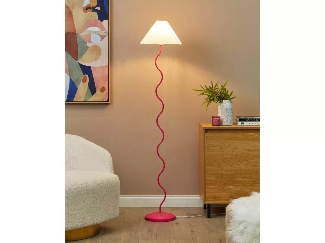 Lampadaire JIKAWO Métal Rose