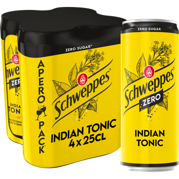 Schweppes Indian Tonic Zero 4 x 250ML