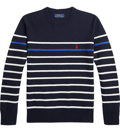 Polo Ralph Lauren Bluse - Strick - Navy m. Streifen