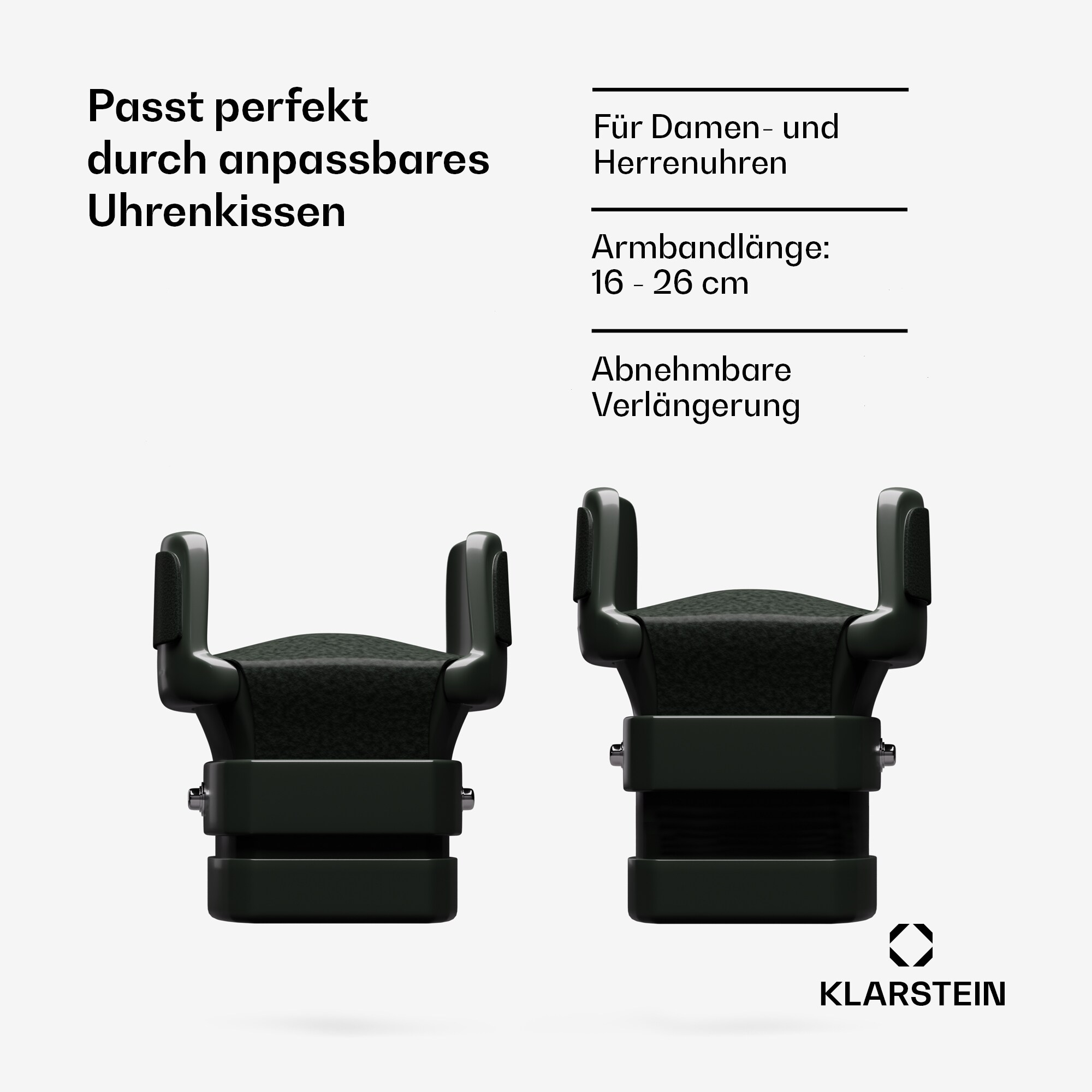 Sarthe 6 Uhrenbeweger 6 Uhren 5 Rotationsmodi LED Touch Fernbedienung Schwarz