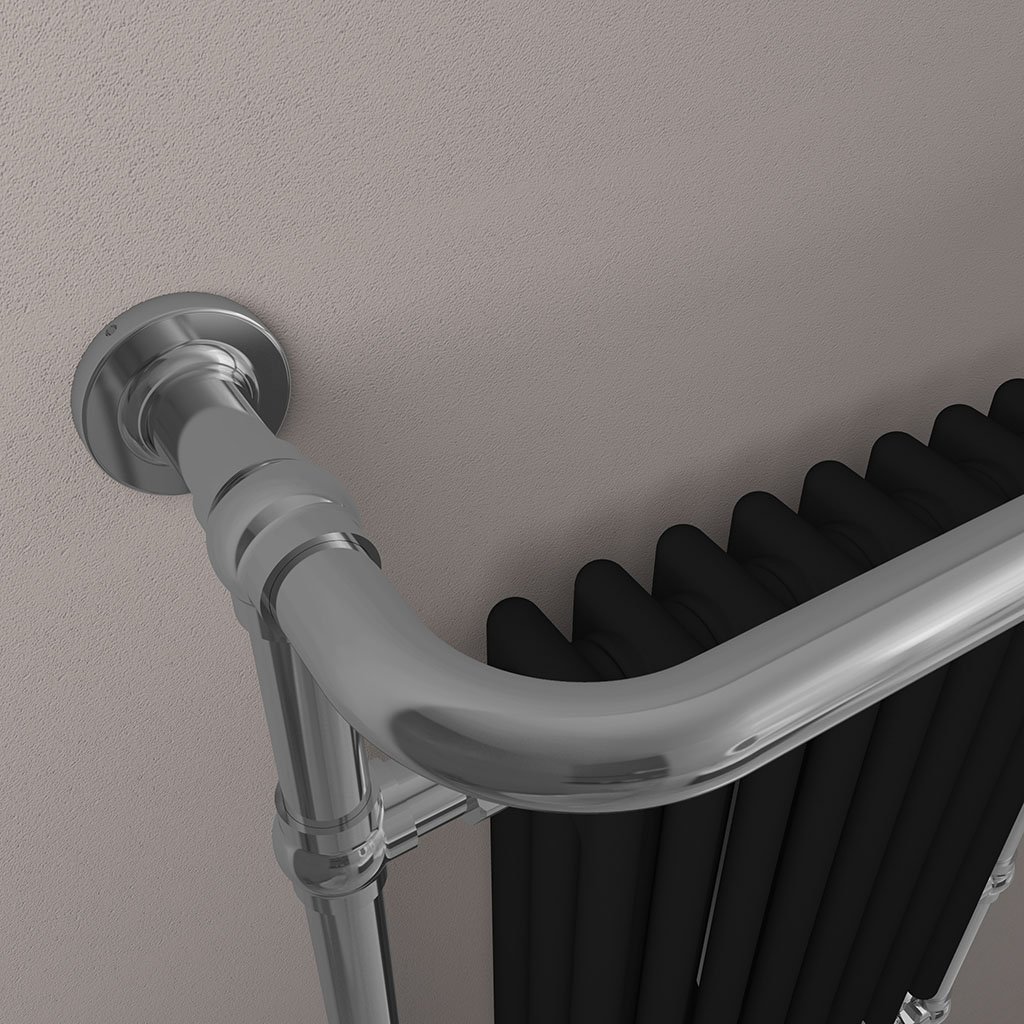 Eastbrook Isbourne klassieke radiator 50x95cm 648W chroom/zwart