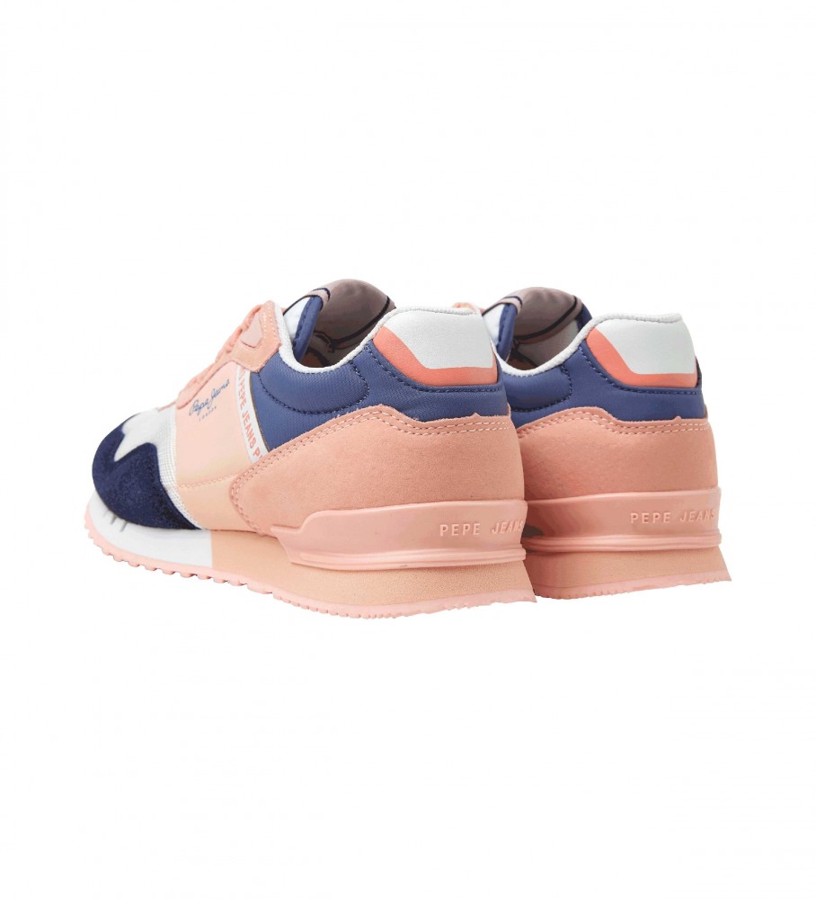 Tênis Pepe Jeans London Basic, rosa, multicolorido