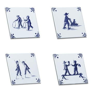Wandtegel Decor Oud Hollands 13x13 cm