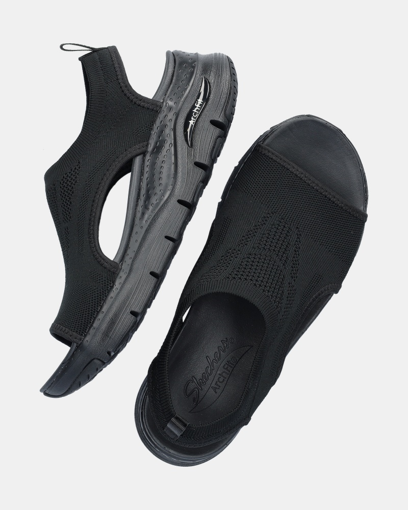 Skechers Arch Fit City Catch Sandalen  - zwart