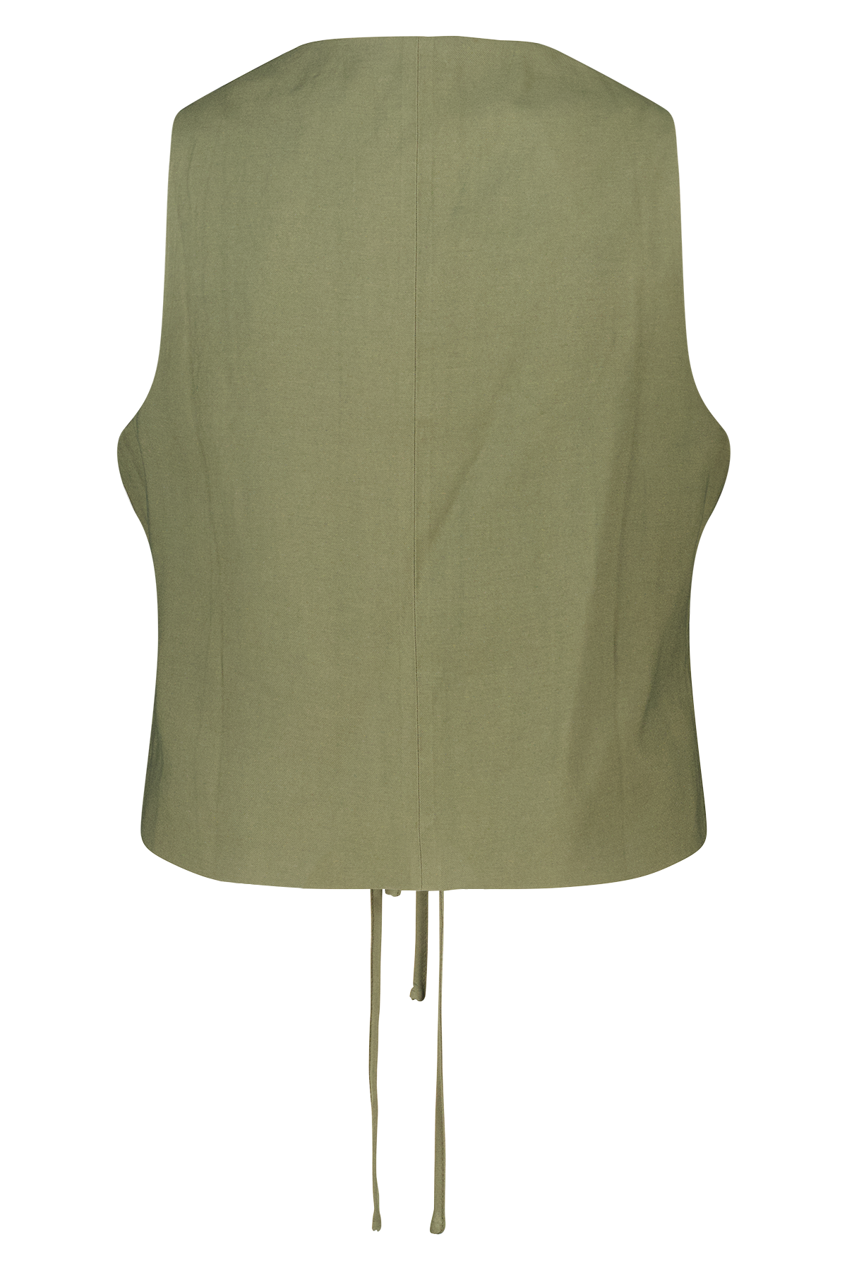 Gilet met striksluiting Khaki