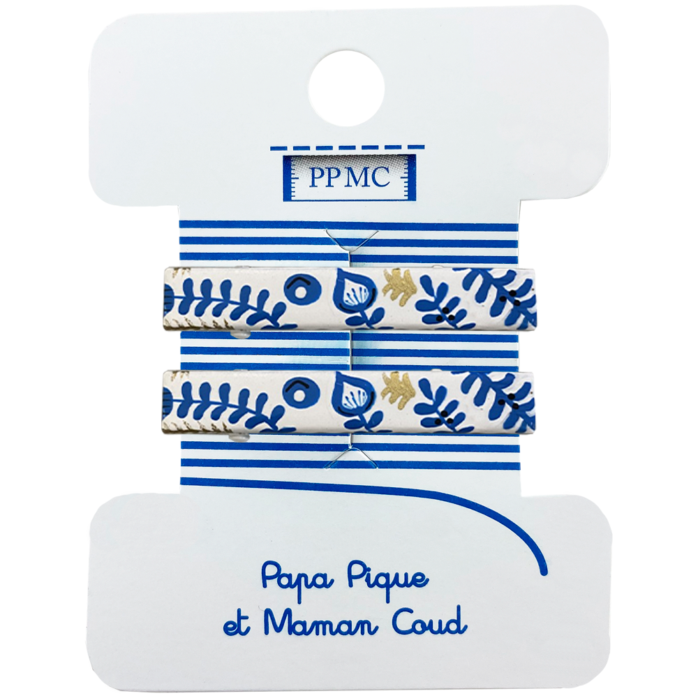 Petite Barrette Croco Passion Bleue