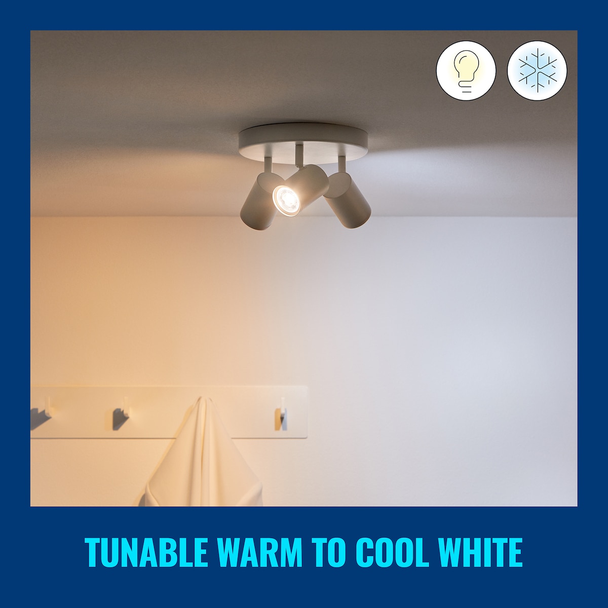 Wiz Connected Wi-Fi BLE LED pærer 4,7W GU10 3-pakning