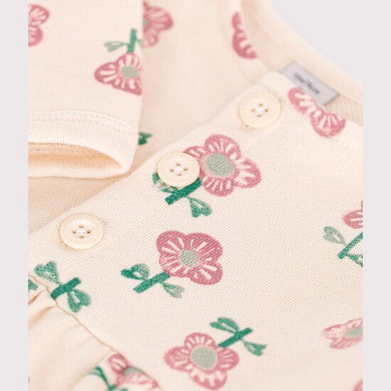 Robe manches longues   jaune avalanche / blanc daisy        de               Petit Bateau