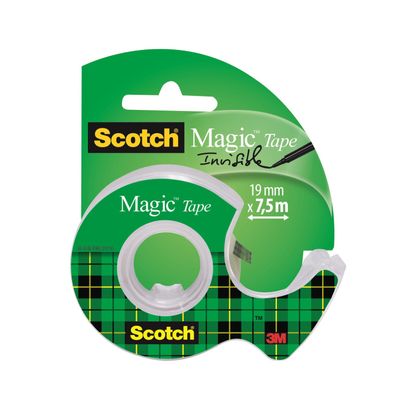Scotch Magic - Ruban adhésif - 19 mm x 7,5 m - avec dévidoir