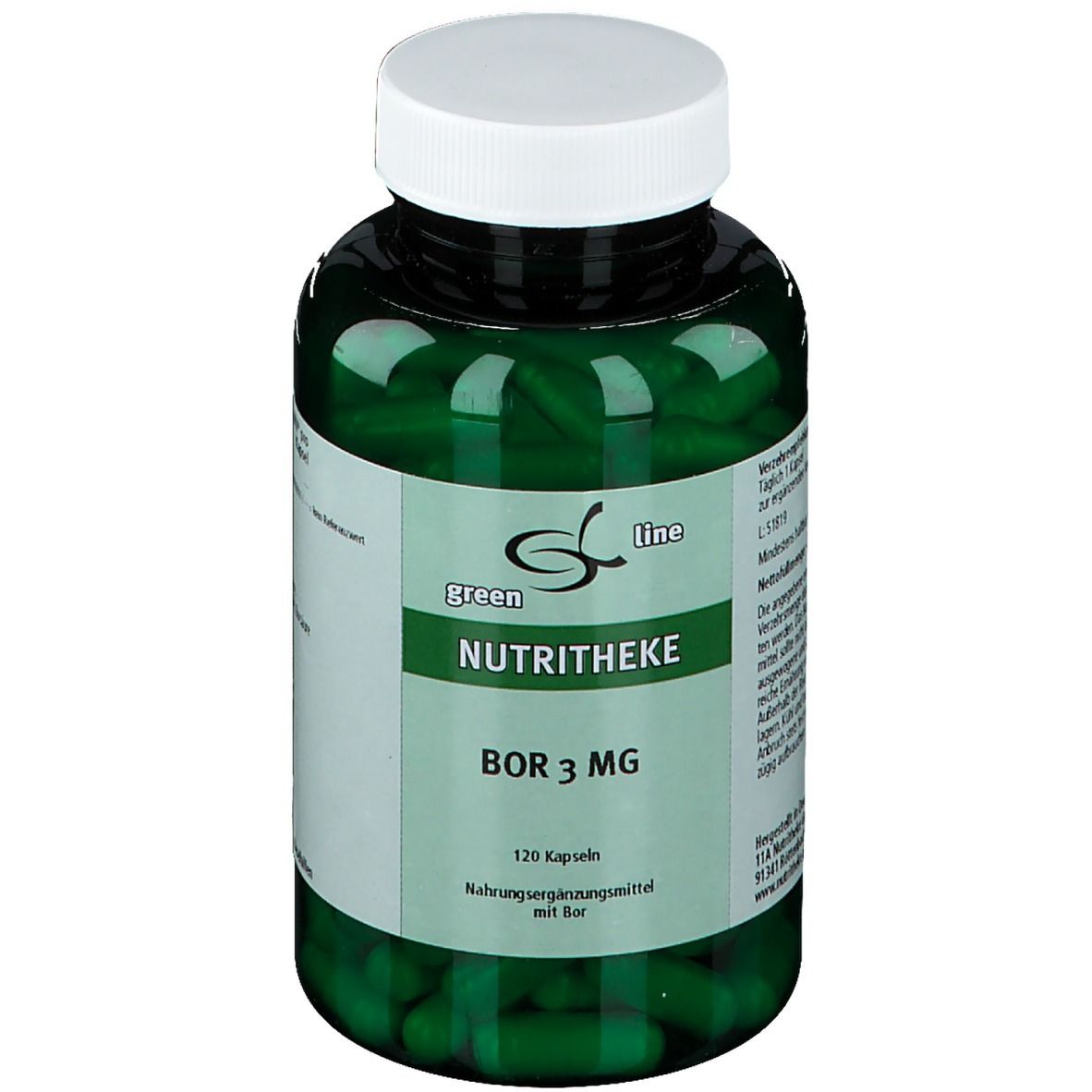 green line NUTRITHEKE Bor 3 mg