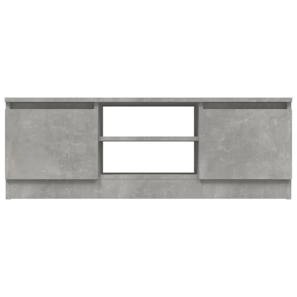 vidaXL - Tv-meubel met deur - Grijs - Bewerkt hout - 102 x 30 x 36 cm