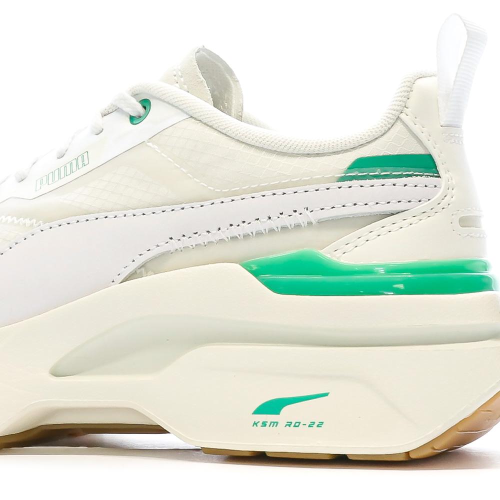Puma Baskets Écru/Vert Femme PUMA Kosmo Rider