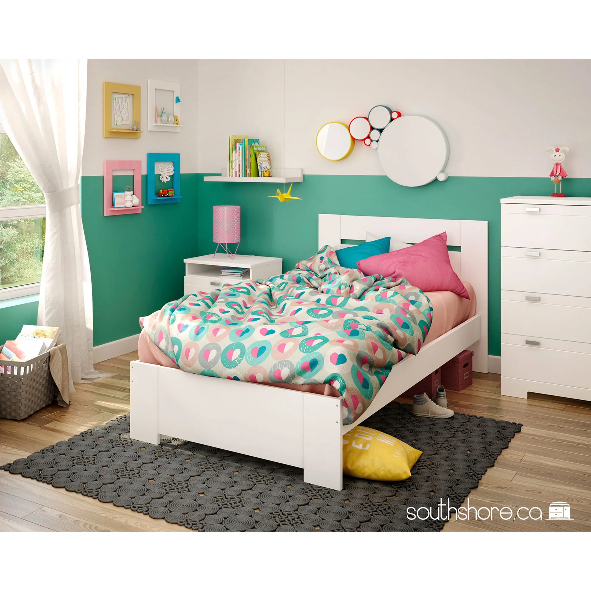 South Shore Commode 4 Tiroirs Reevo - Blanc Solide