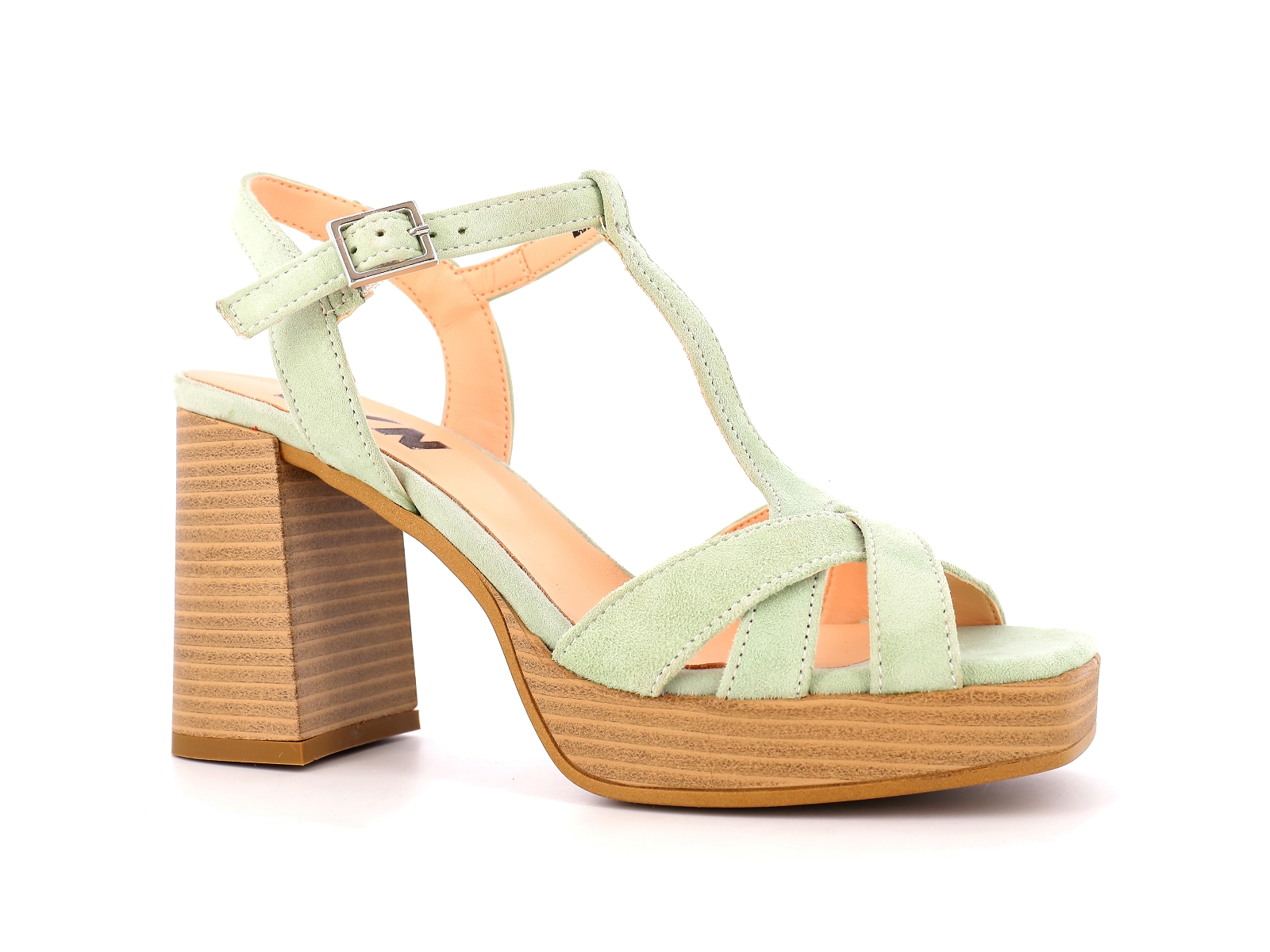 Elue par nous-A51292 Nubuck Vert Clair