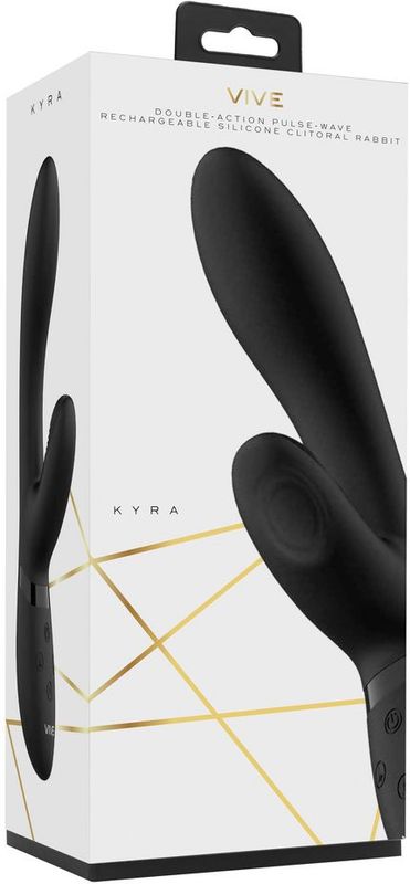 VIVE by Shots - Kyra - Pulse Clitoral Rabbit - Black