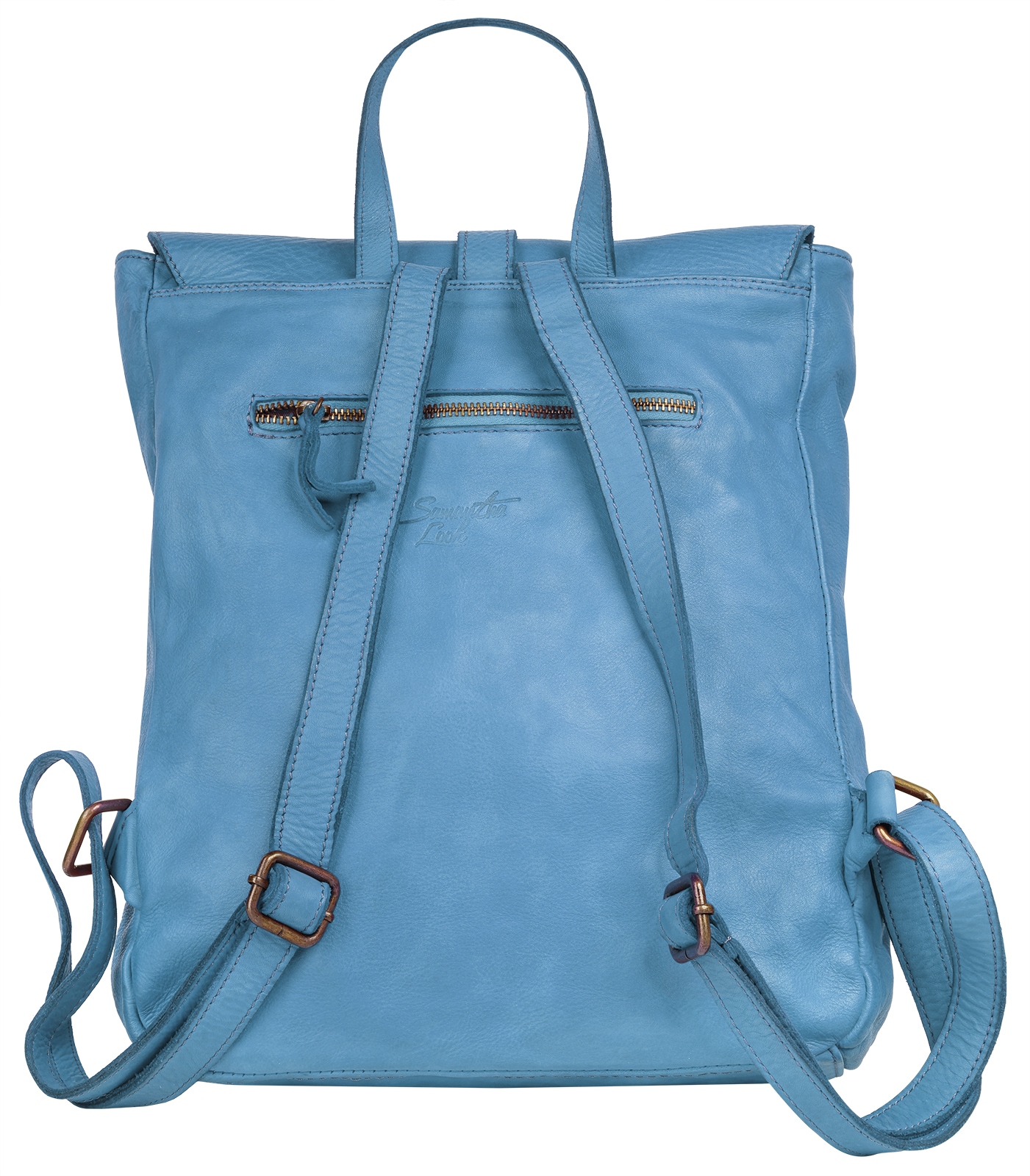 Samantha Look Cityrucksack Echt Leder, Made in Italy