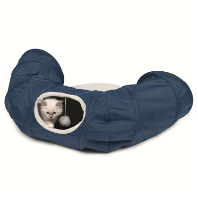 Catit Katzenspielzeug Vesper Katzentunnel blau 68x97x28cm