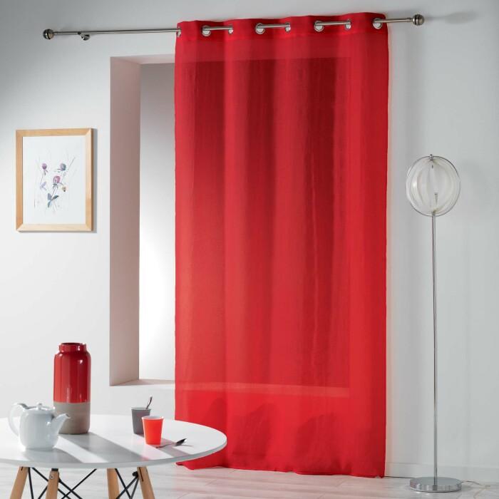 PANNEAU A OEILLETS 140X240CM TELMA ROUGE