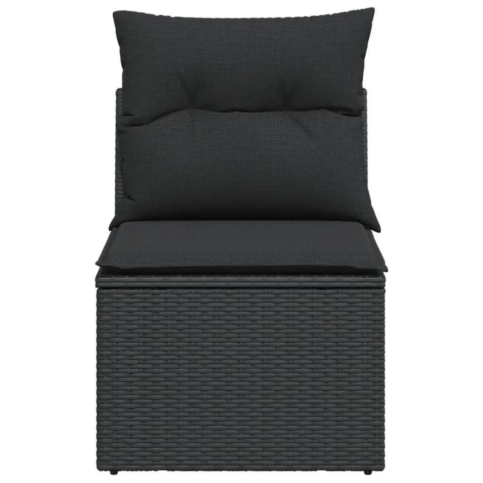 vidaXL - Tuinstoel - Zwart - Poly rattan