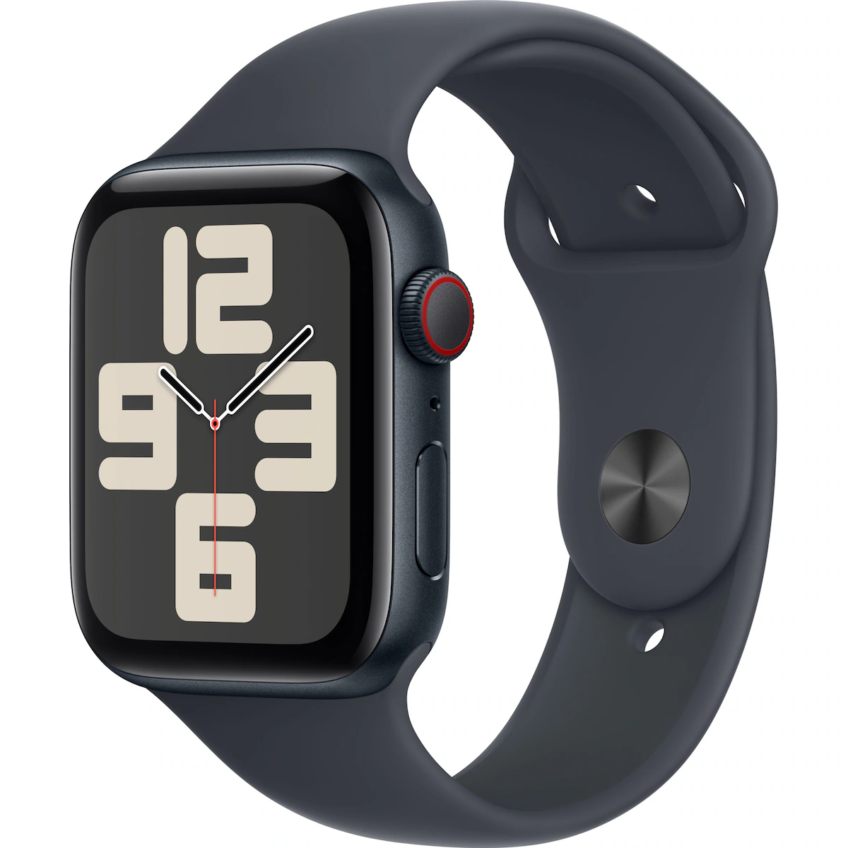 Apple Watch SE 2nd Gen 44mm LTE (Midnatt Alu/Midnatt sport band S/M)