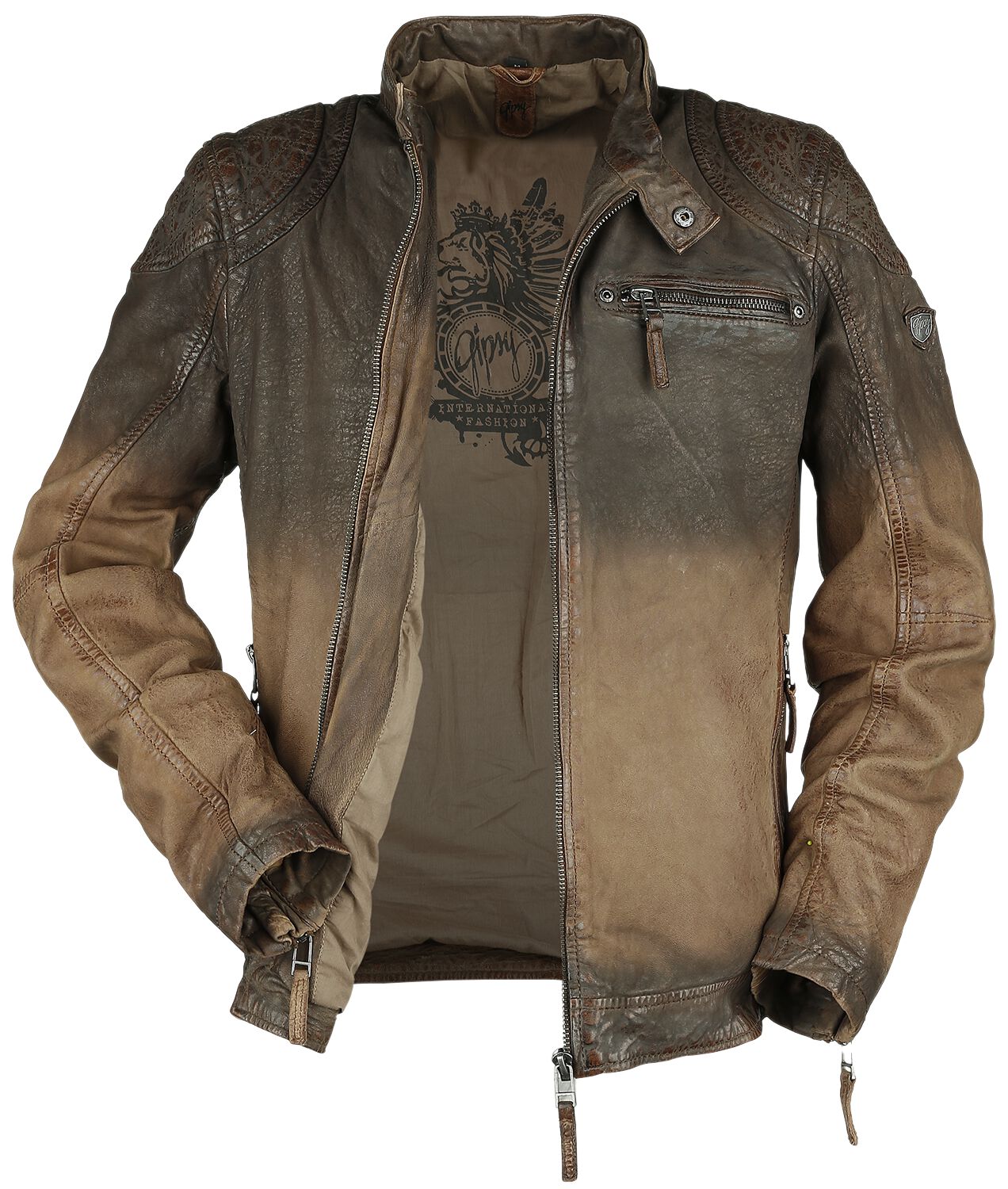 Arne Slim Fit Lamov | Gipsy Veste en cuir