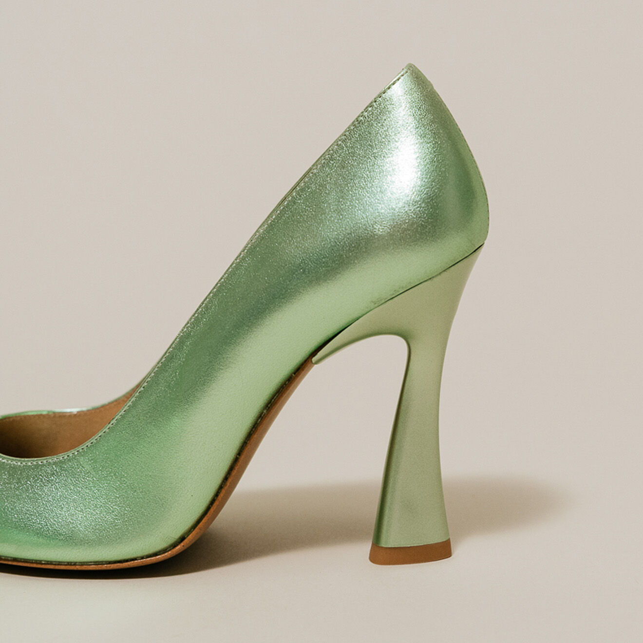 Jonak Escarpins en Cuir Dabate vert clair - Talon 10 cm