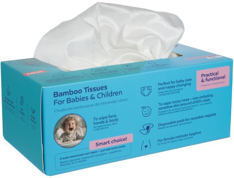 Canpol babies - Bamboo Tissues - Postpartum Pads - 100 st - Vochtige Doekjes voor Kinderen