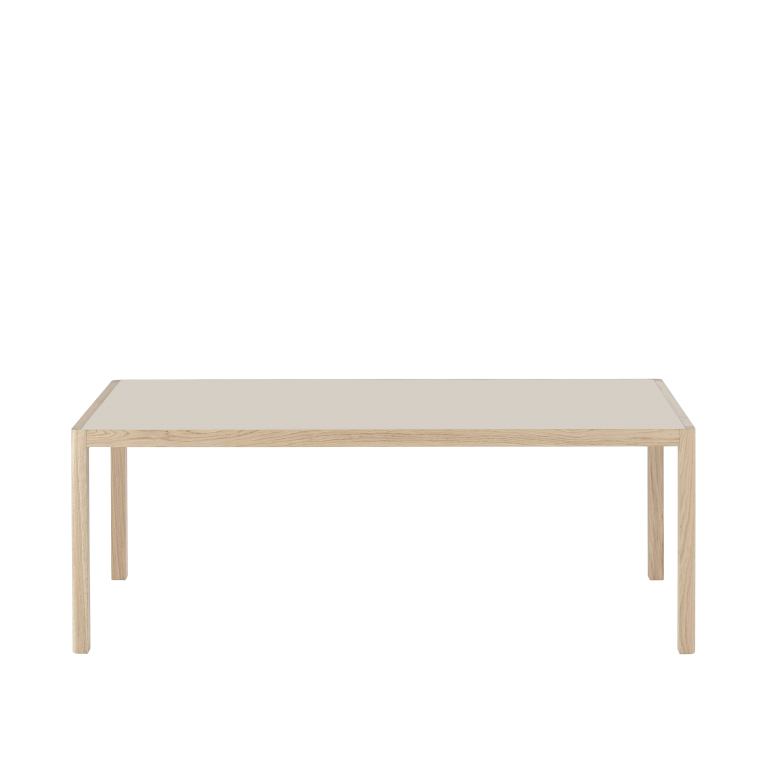 Muuto Workshop tafel 200x92cm zwart linoleum