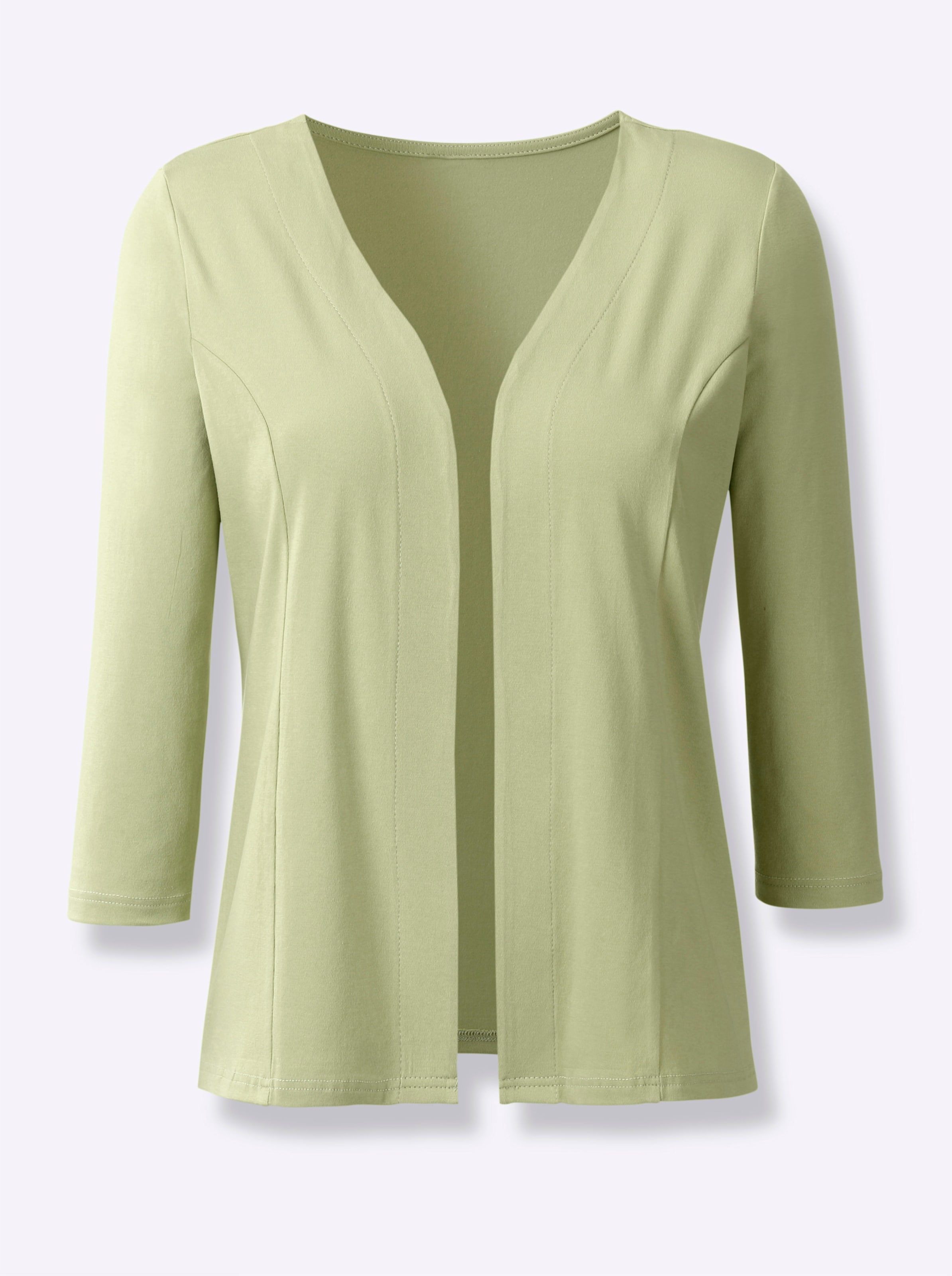 Shirtjacke in lindgrün