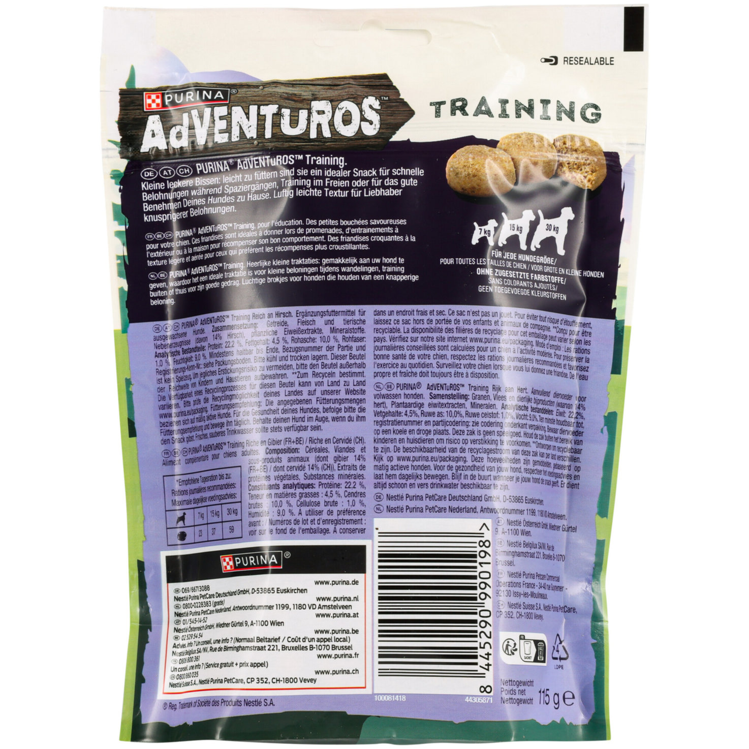 Adventuros Hundesnack Training Wild