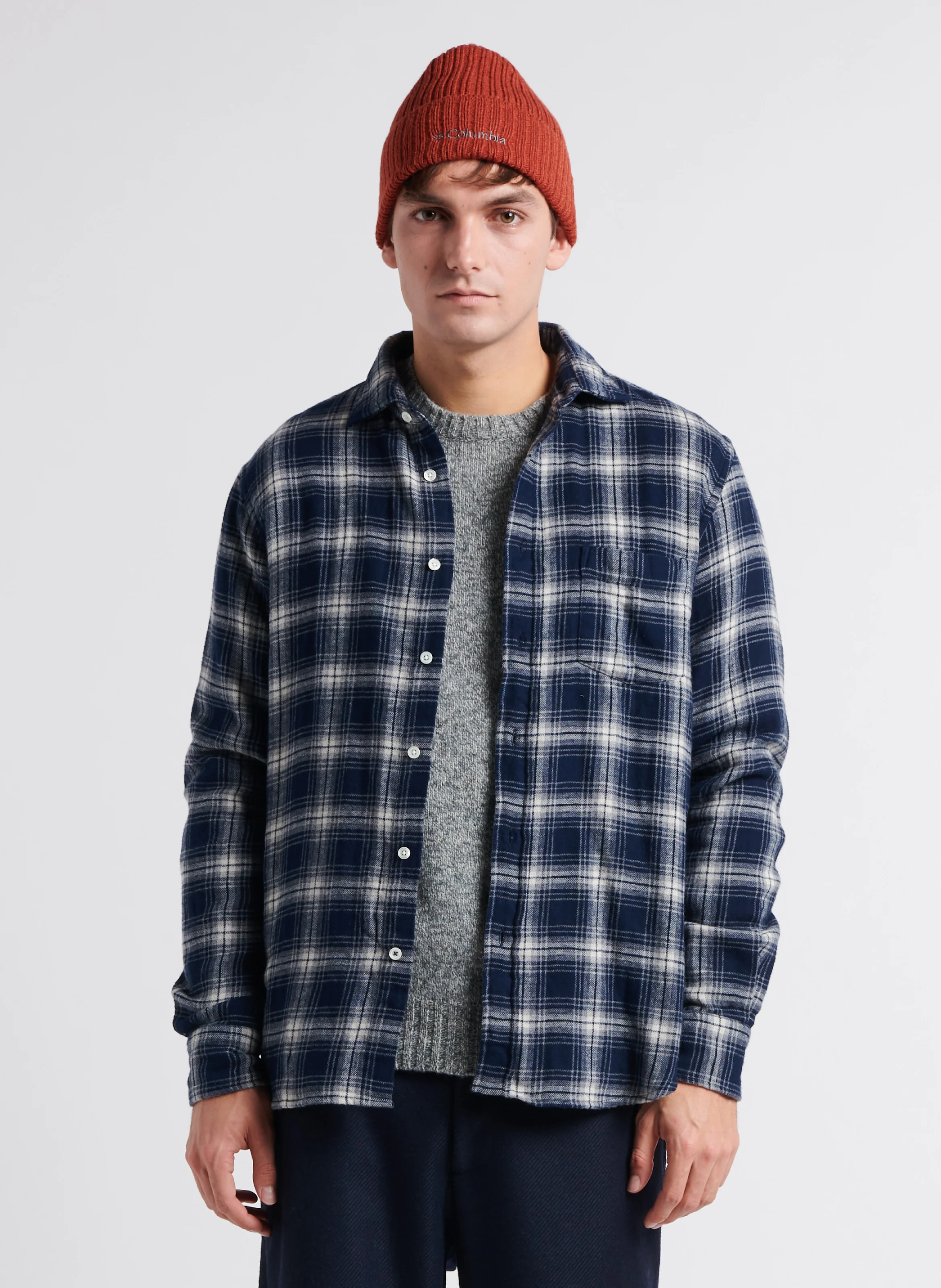 PAUL - Chemise droite col classique en coton | Gris