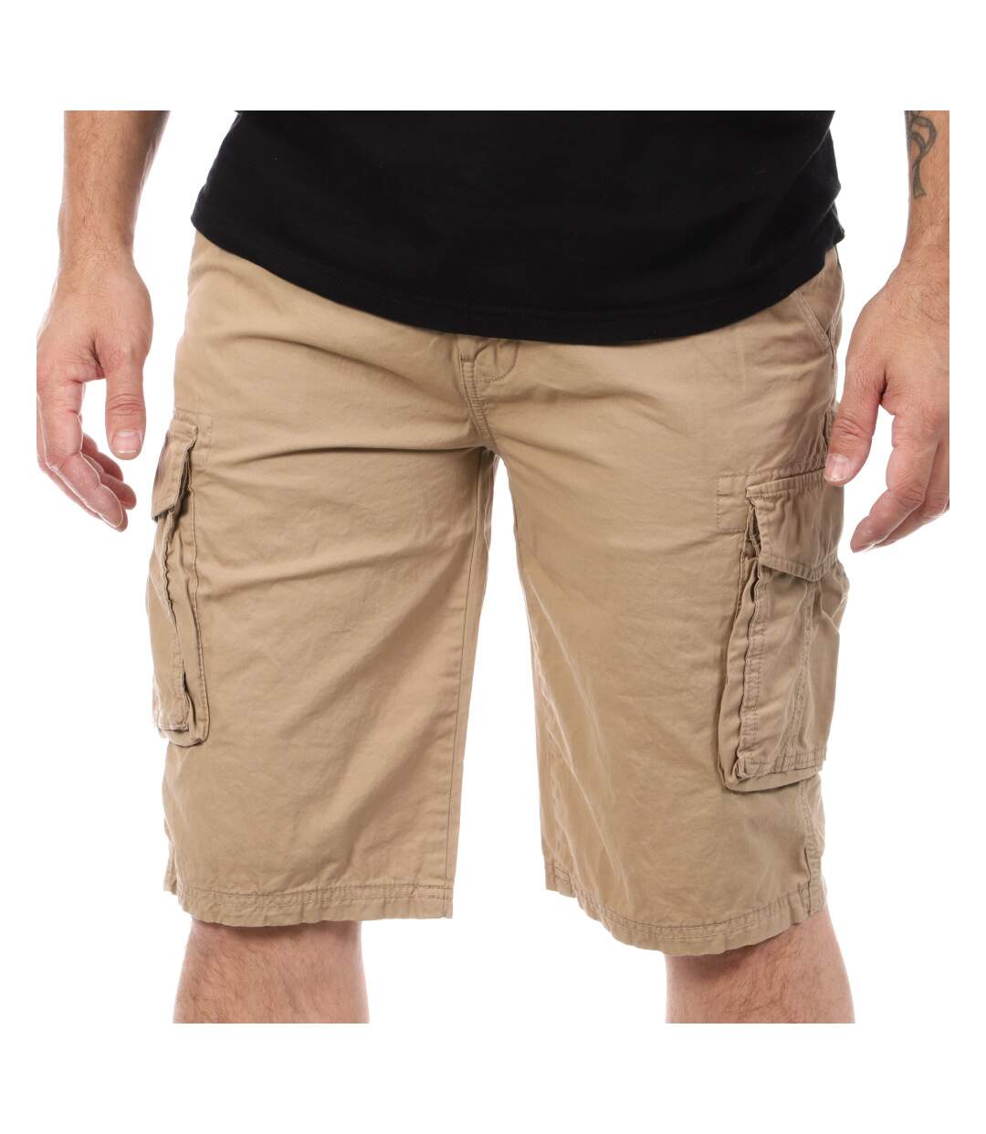 Short Beige Homme Schott Cargo