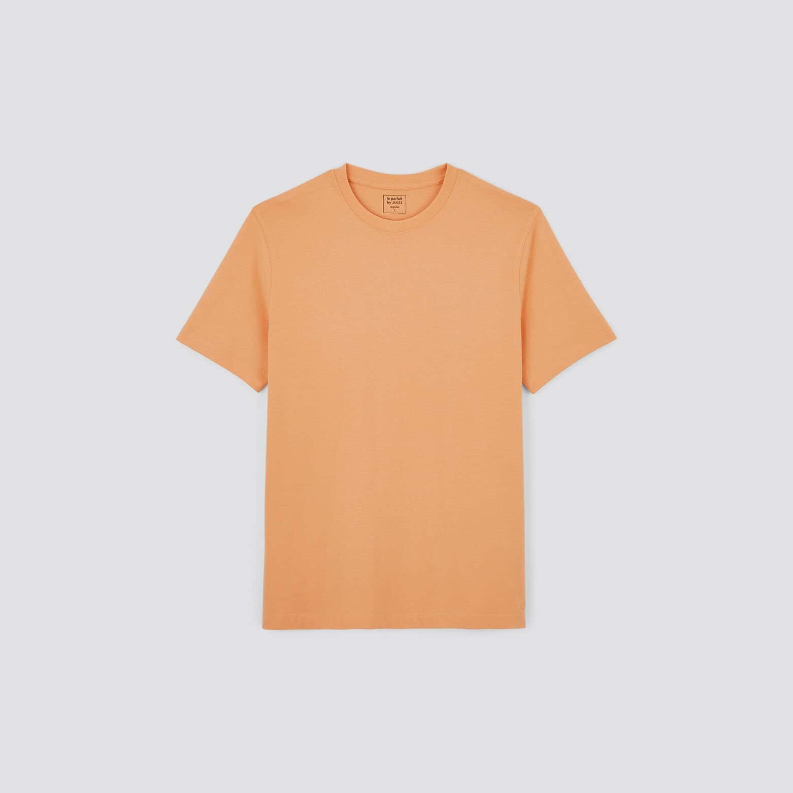 Tee shirt 'le parfait by JULES' coton issu de l'ag Orange foncé