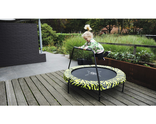 EXIT Tiggy Junior Trampoline met Veiligheidsbeugel Ø 140 cm Groen;Zwart