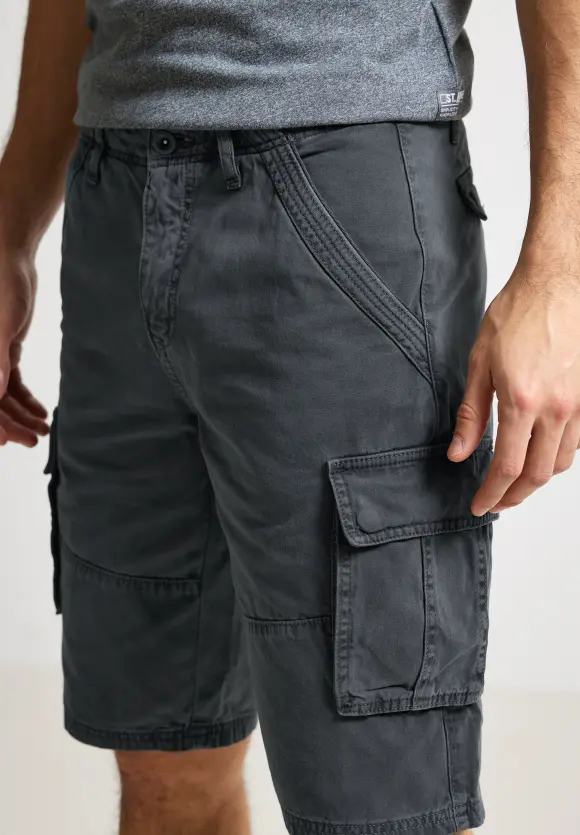 Regular Fit Cargoshorts - grey olive