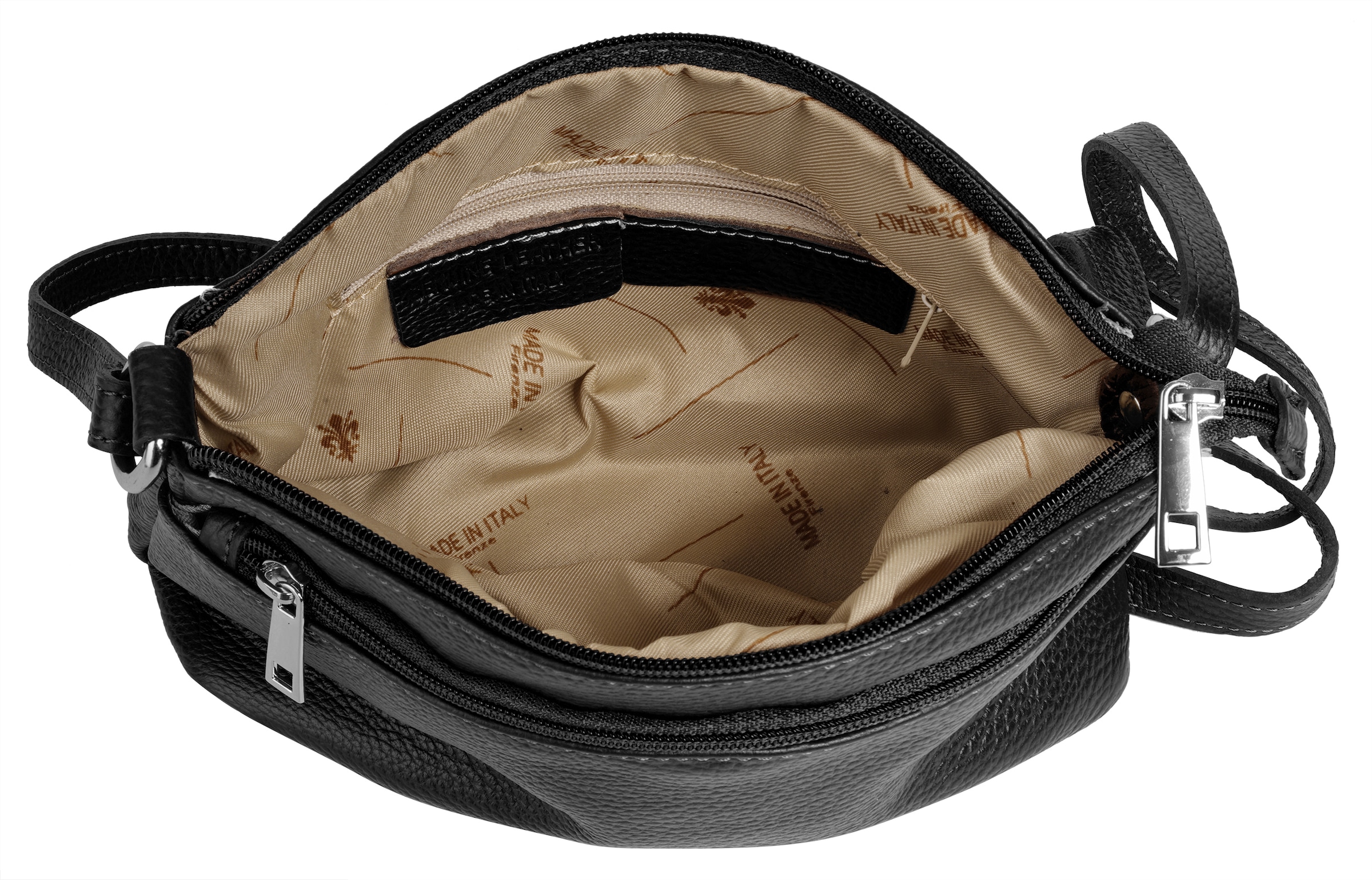 Cluty Umhängetasche echt Leder, Made in Italy