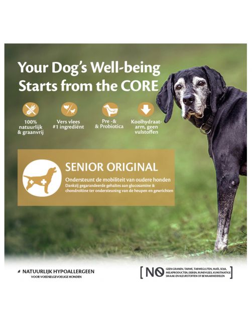 Wellness Core Grain Free Dog Senior Original Kalkoen&Kip - Hondenvoer