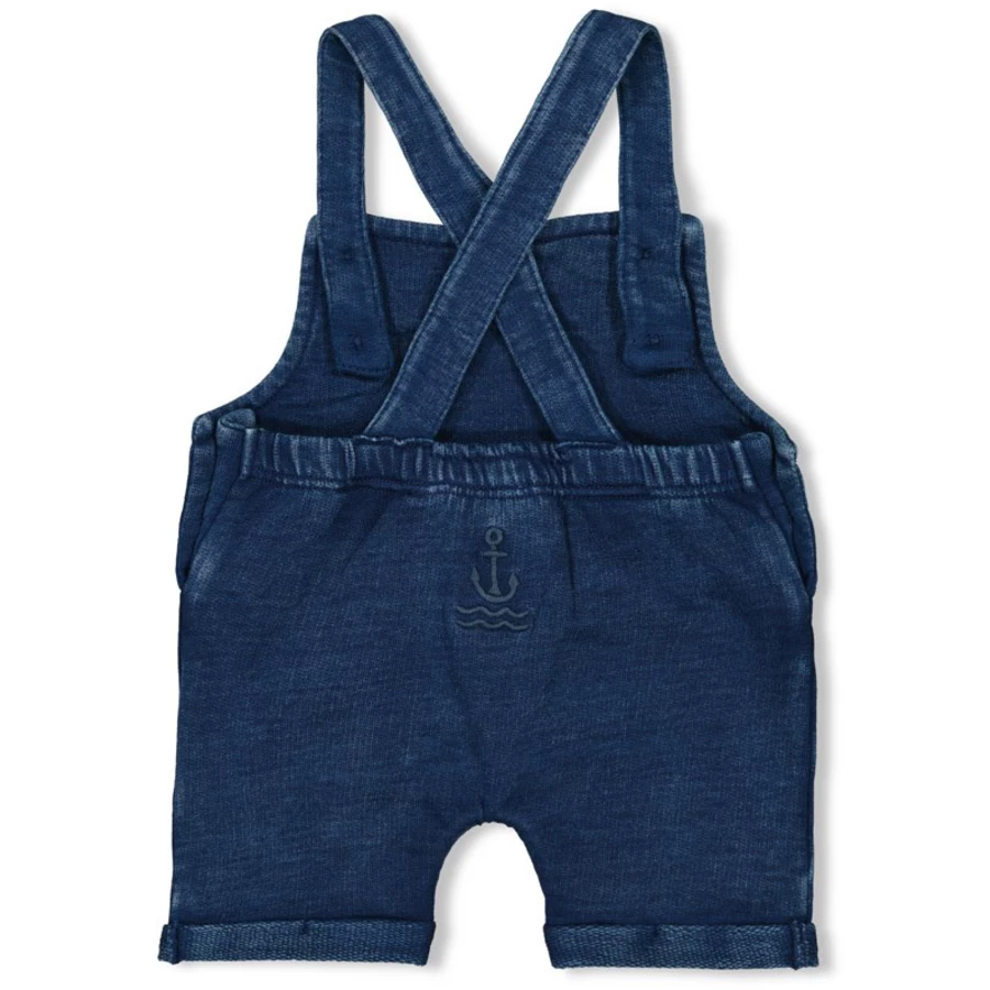 Feetje Latzhose kurz Let's Sail Indigo
