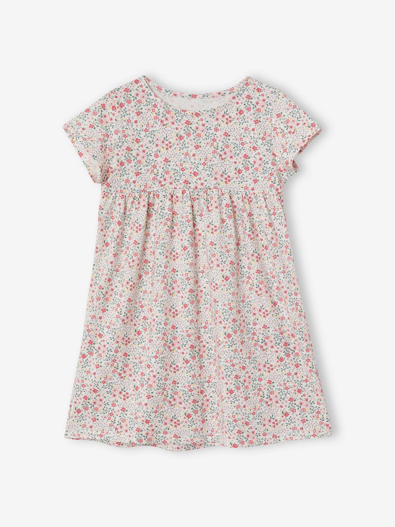 Conjunto de vestido e casaquinho infantil, azul médio liso