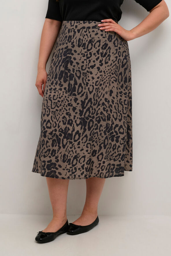 Kaffe Curve KCjola Skirt Major brown/black leopard