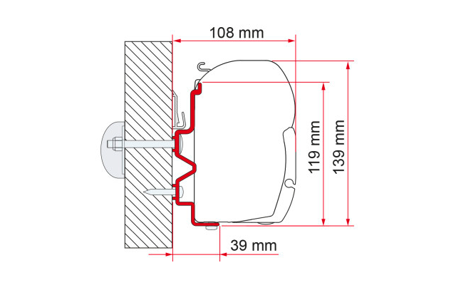 Fiamma Rapido Serie 9DF - 9M - 10 Markisenadapter für Fiamma F45